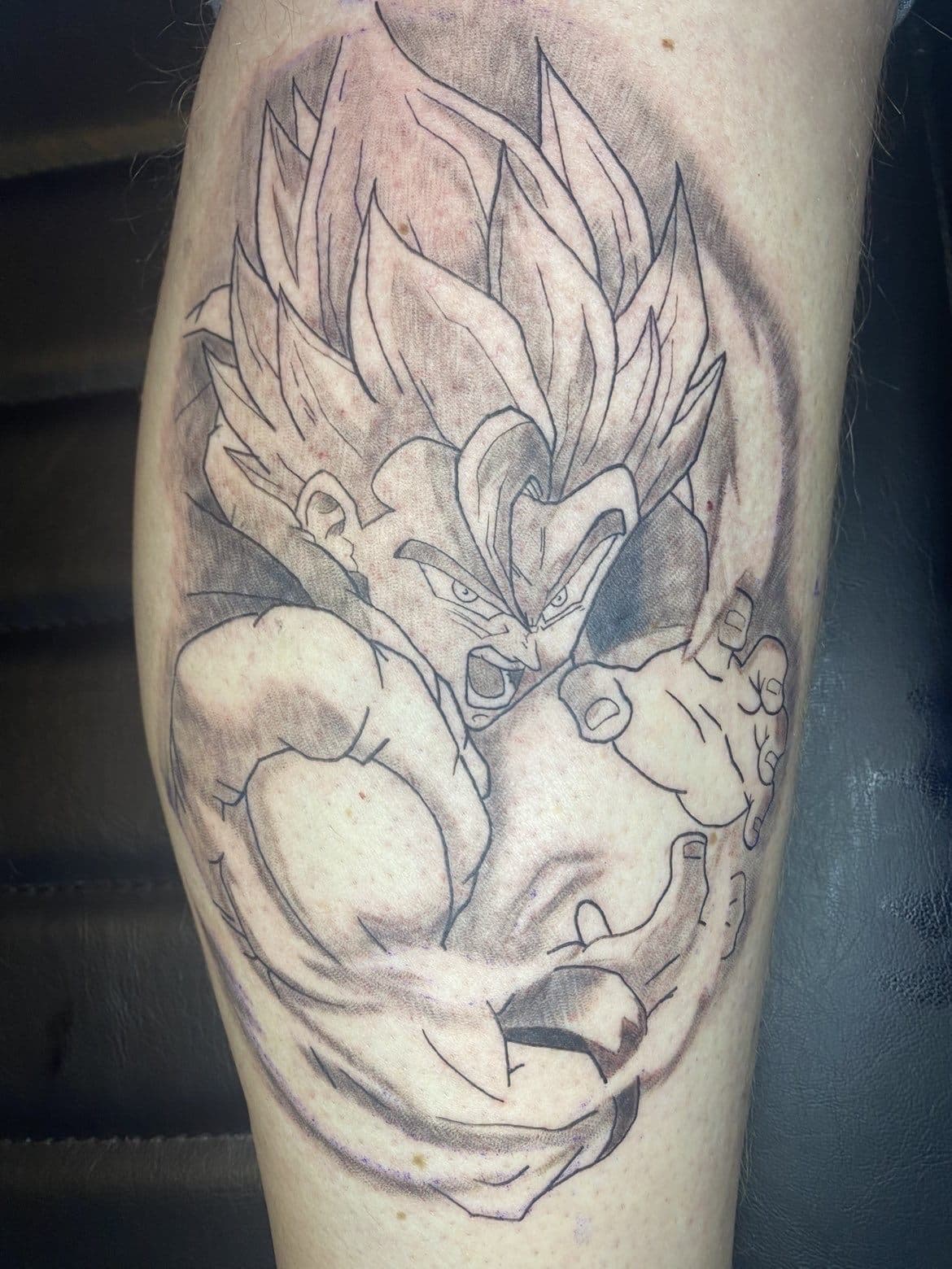 Super Saiyan frå Dragon Ball i black & grey